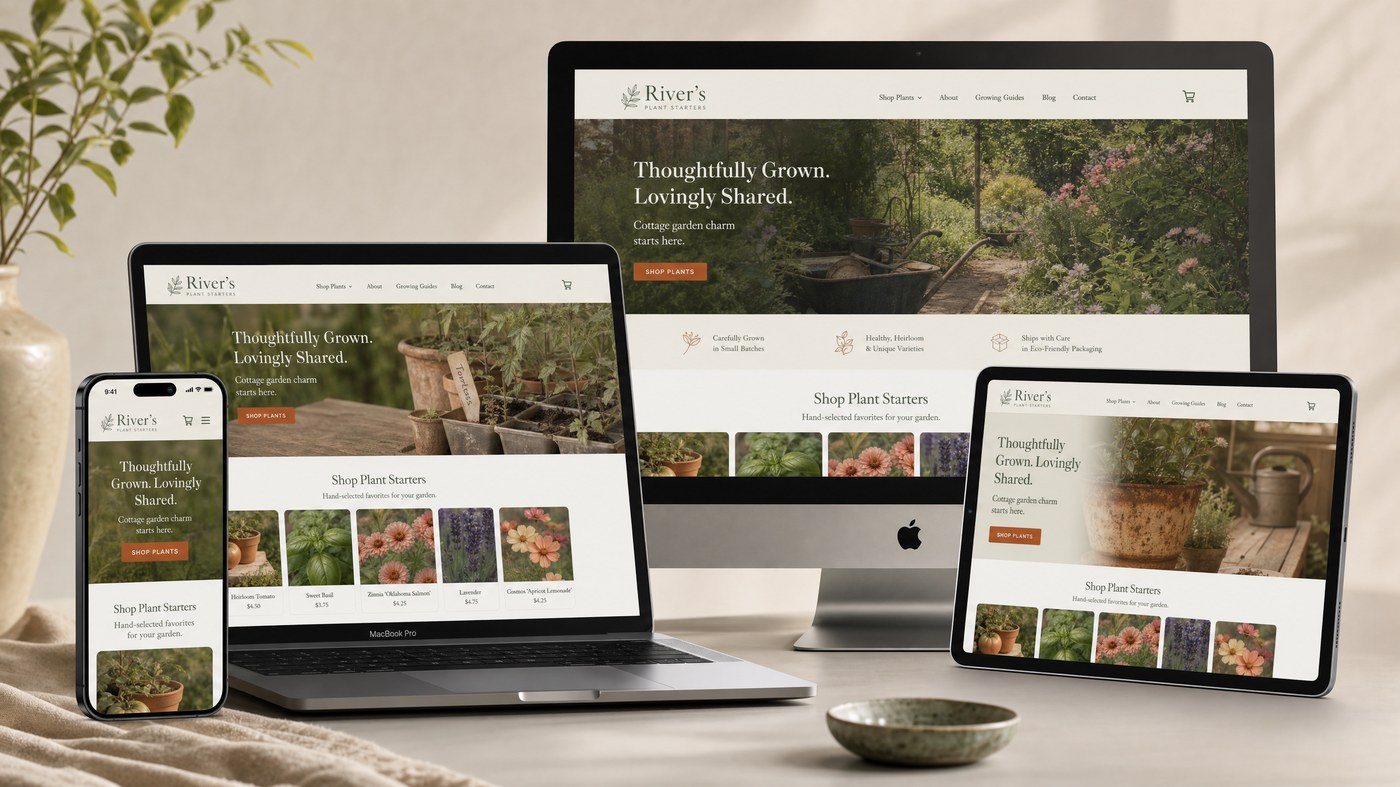 Rivers Plant Starters website